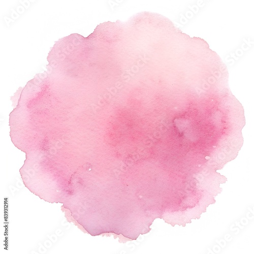 pink stain isolated on white background