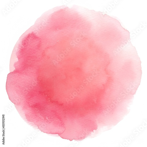 pink stain isolated on white background