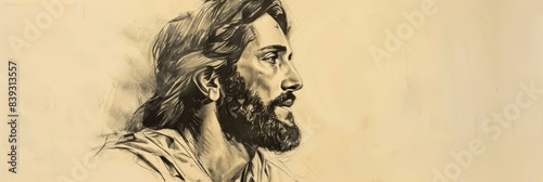 Salvation and Love: Jesus' Message of Hope and Redemption, Biblical Illustration Perfect for Stock Photography,Christian banner