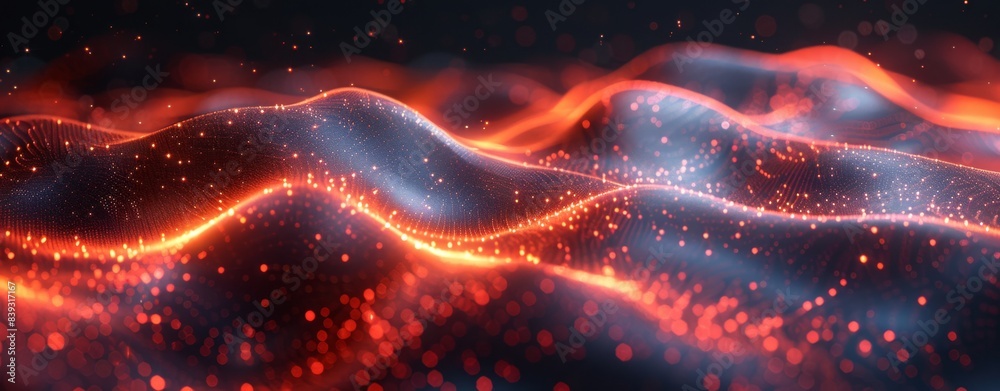 light trail light dots wave swirl motion with glowing shimmering futuristic abstract background, sci-fi cyberspace futurism technology trendy background light trail light dots wave swirl motion with glowing shimmering futuristic abstract background, sci-fi cyberspace futurism technology trendy background
