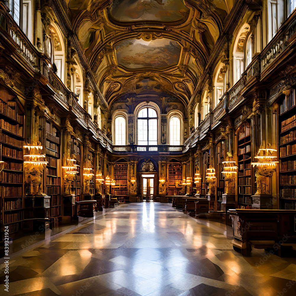 Fototapeta premium The national library of Austria Vienna