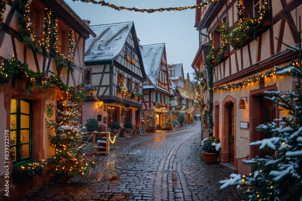 Old European Town Square During Christmas Market
Old European Town Square During Christmas Market
