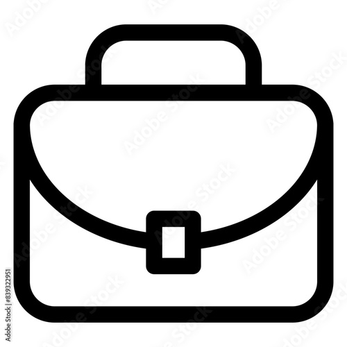 briefcase line icon vector illustration isolated on white background