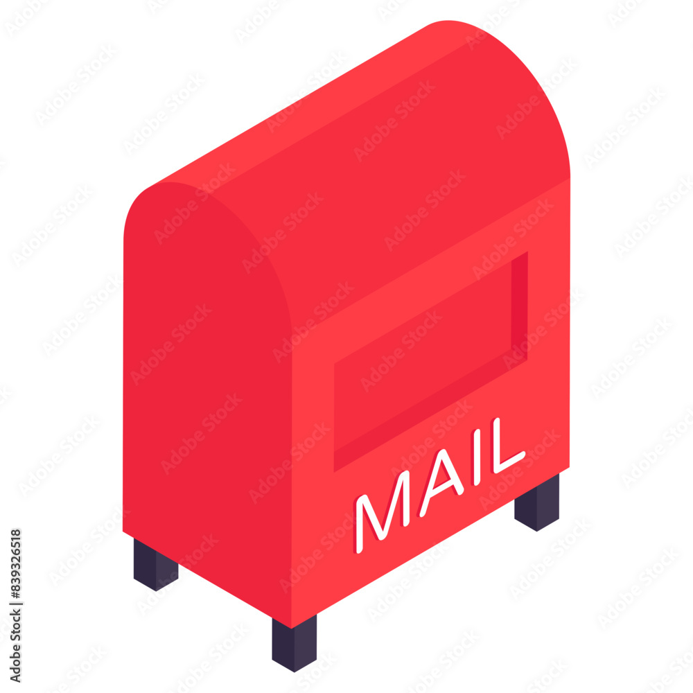 Modern design icon of letterbox Modern design icon of letterbox