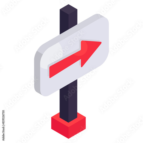 Modern design icon of guidepost  
