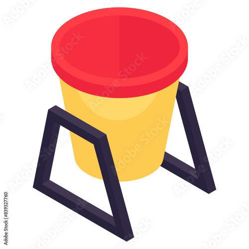 Vector design of dustbin
