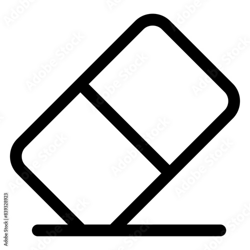 eraser line icon vector illustration isolated on white background