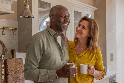 Happy senior couple looking forward to their retirement