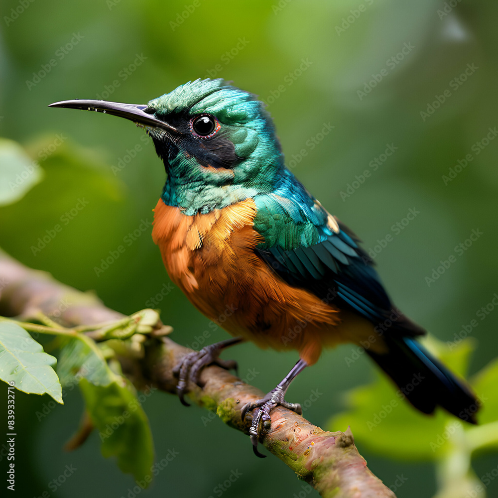 Cute Copper Sunbird looks awesome Cute Copper Sunbird looks awesome