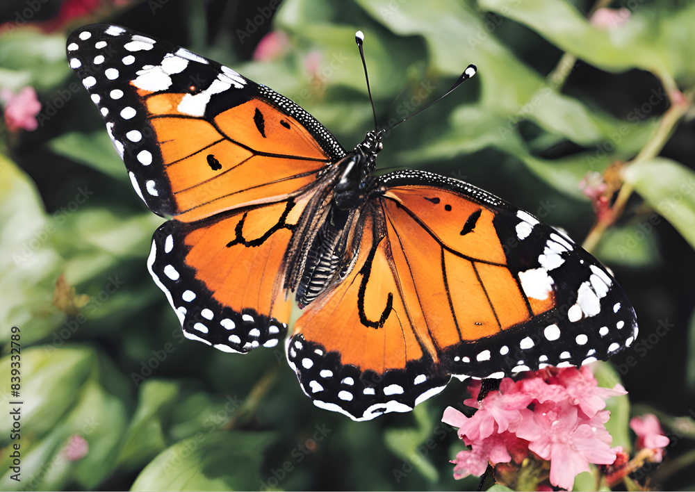 Fototapeta premium A beautiful butterfly with beautiful wings.