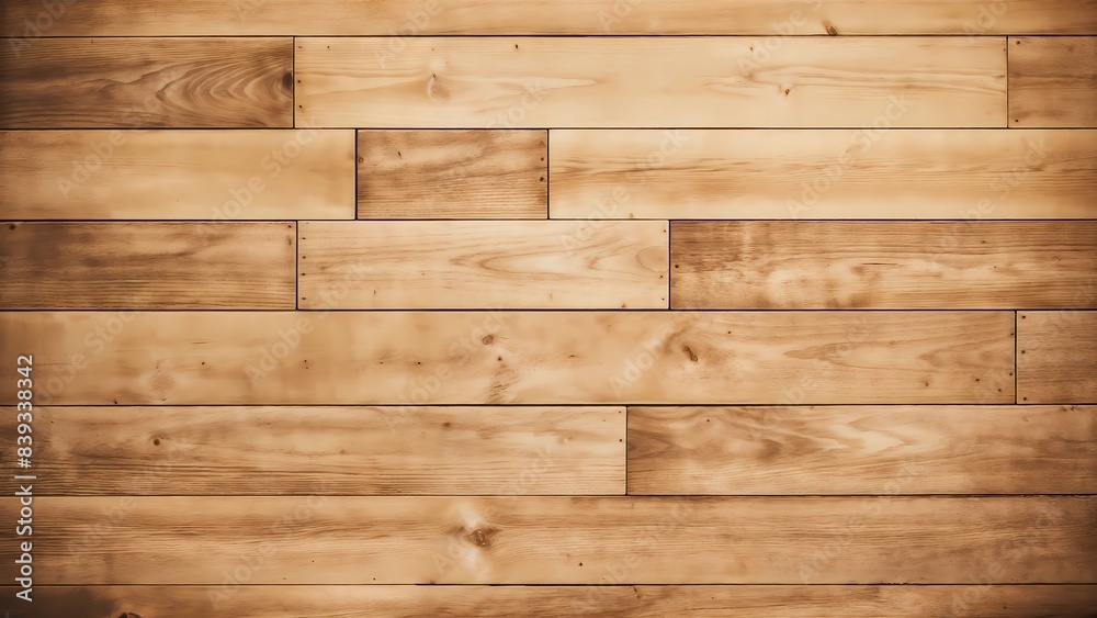 Rustic wood plank background. Weathered, blank woodplank. Warm beige color. Horizontal planks. Rustic wood plank background. Weathered, blank woodplank. Warm beige color. Horizontal planks.