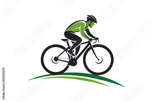 Cyclist vector illustration