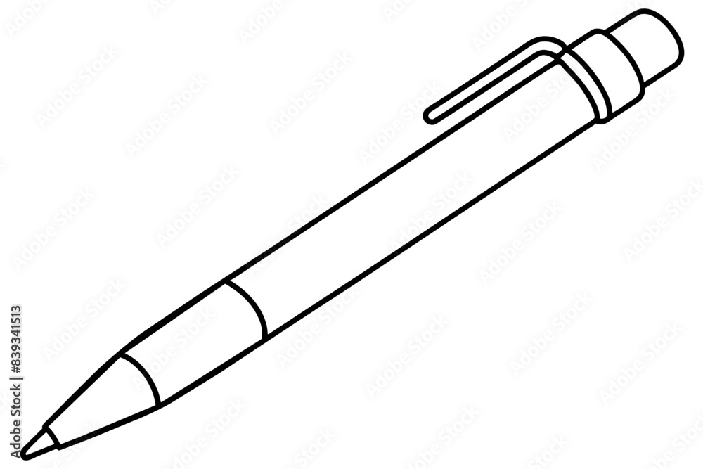 pen line art silhouette vector illustration pen line art silhouette vector illustration