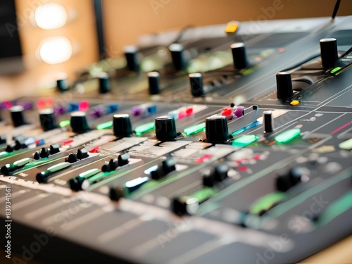 Audio mixing board console