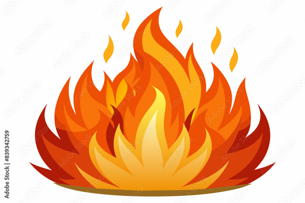 burning fire vector illustration burning fire vector illustration