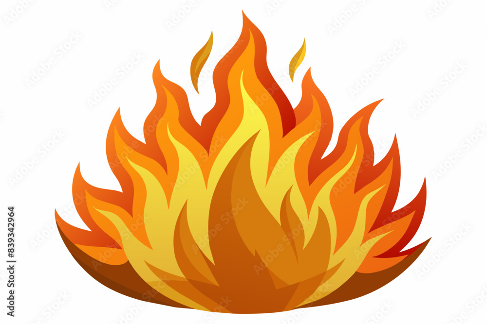 burning fire vector illustration