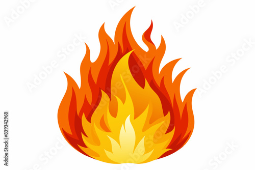 burning fire vector illustration