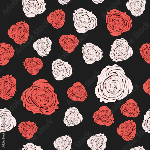Alice in Wonderland pattern: roses