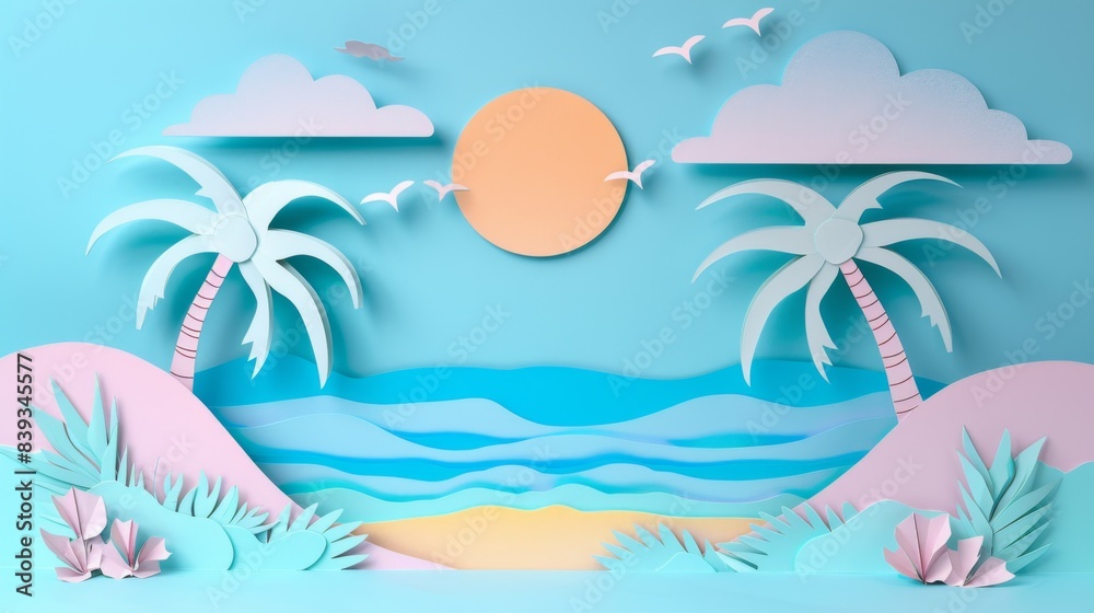 Tropical Beach Scene