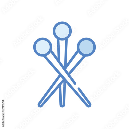 Pins icon isolate whitebackground vector illustration