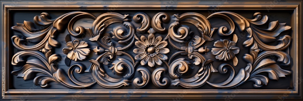 Intricate Victorian Wood Wall Panel Texture Intricate Victorian Wood Wall Panel Texture