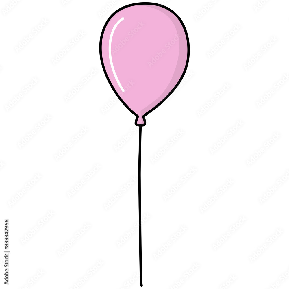 pink balloon illustration pink balloon illustration
