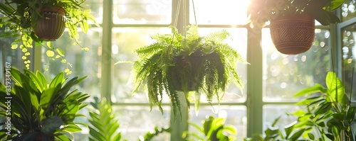 Vibrant Tropical Hanging Gr...