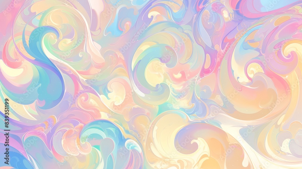 Vibrant abstract background with swirling pastel colors and creamy textures Vibrant abstract background with swirling pastel colors and creamy textures