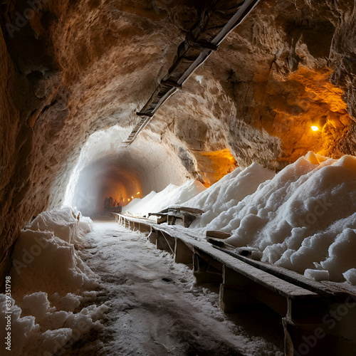 amazing sight of Salt mine Romania