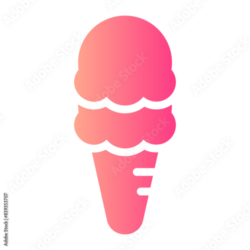 ice cream gradient icon