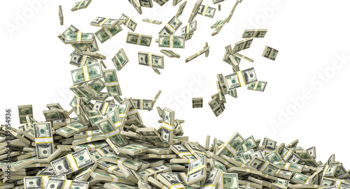 Making it rain money falling down