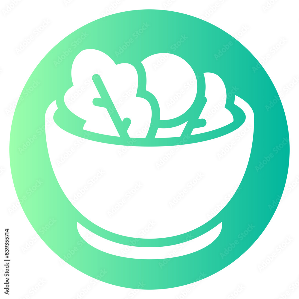 salad gradient icon salad gradient icon