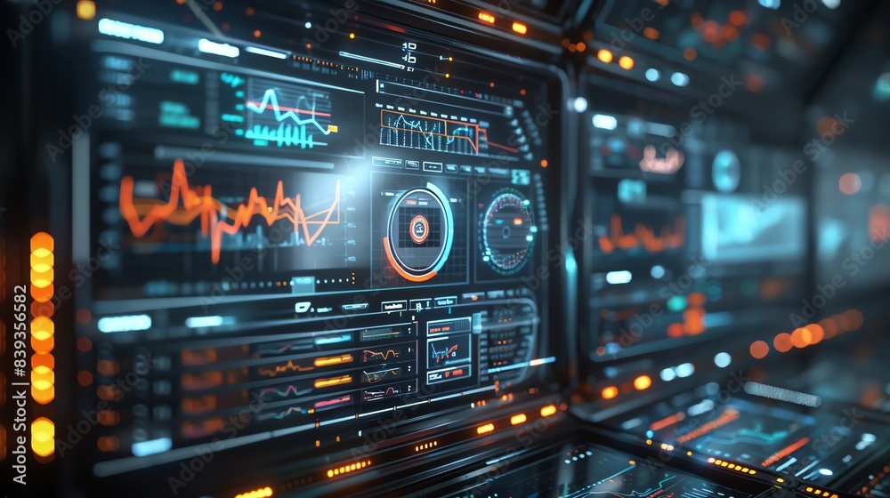 AI-powered robot assisting with data visualization, sleek interface and high-tech environment, innovative and efficient AI-powered robot assisting with data visualization, sleek interface and high-tech environment, innovative and efficient