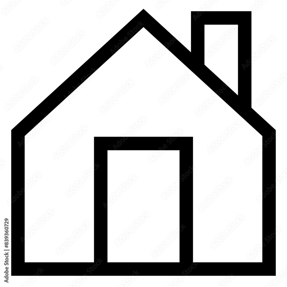 home line icon vector illustration isolated on white background home line icon vector illustration isolated on white background