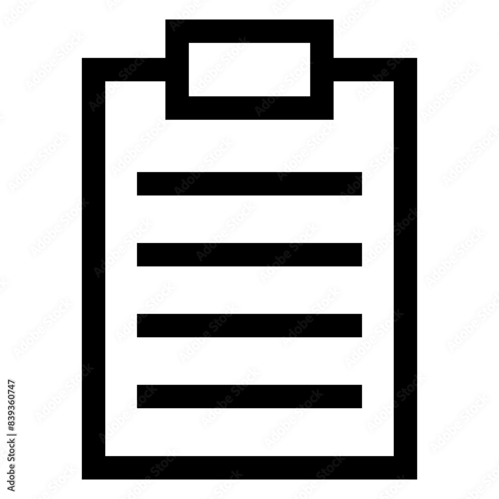 clipboard line icon vector illustration isolated on white background clipboard line icon vector illustration isolated on white background