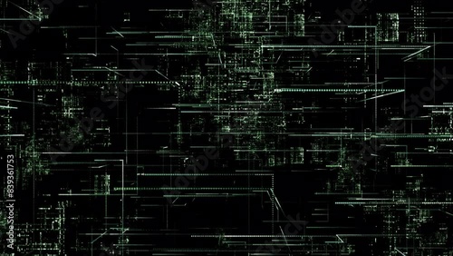 The concept of digital transformation on black