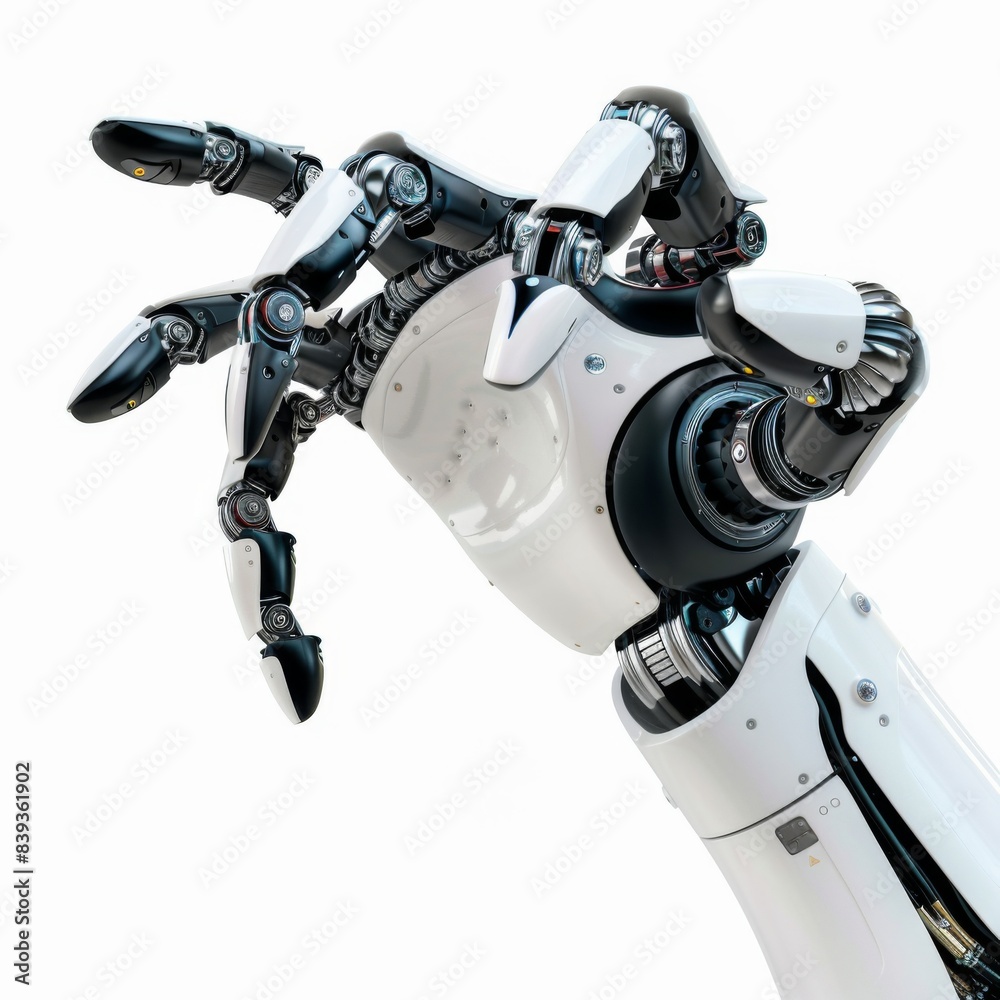 hand robot isolate on white background hand robot isolate on white background