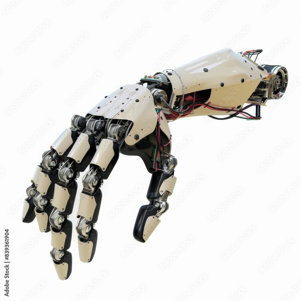 hand robot isolate on white background