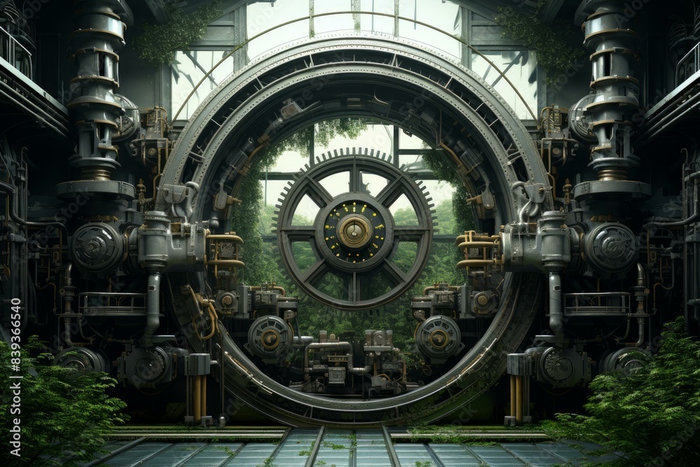 Progressive Technological industry circle. Computer chip. Generate Ai Progressive Technological industry circle. Computer chip. Generate Ai