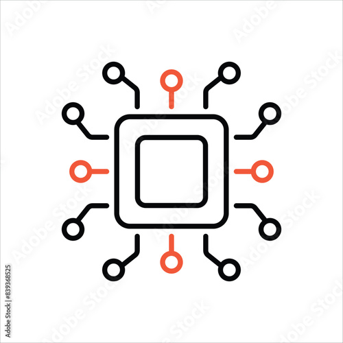 Chip vector icon