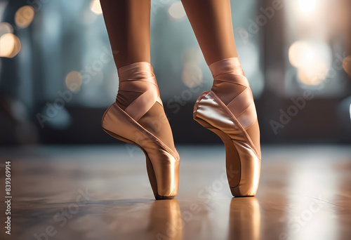 Feet with Ballet shoes