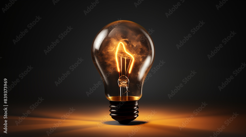 light bulb on black background, concept of creativity light bulb on black background, concept of creativity