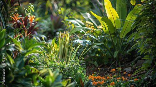 Untamed wild plants flourishing in an unmaintained yard  showcasing the raw beauty and natural diversity of unkept nature  with a touch of wild charm