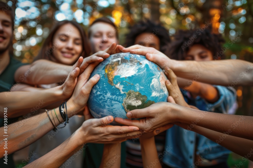 World Population Day: Celebrating the diversity of humanity united under the embrace of the globe with people of different nationalities World Population Day: Celebrating the diversity of humanity united under the embrace of the globe with people of different nationalities