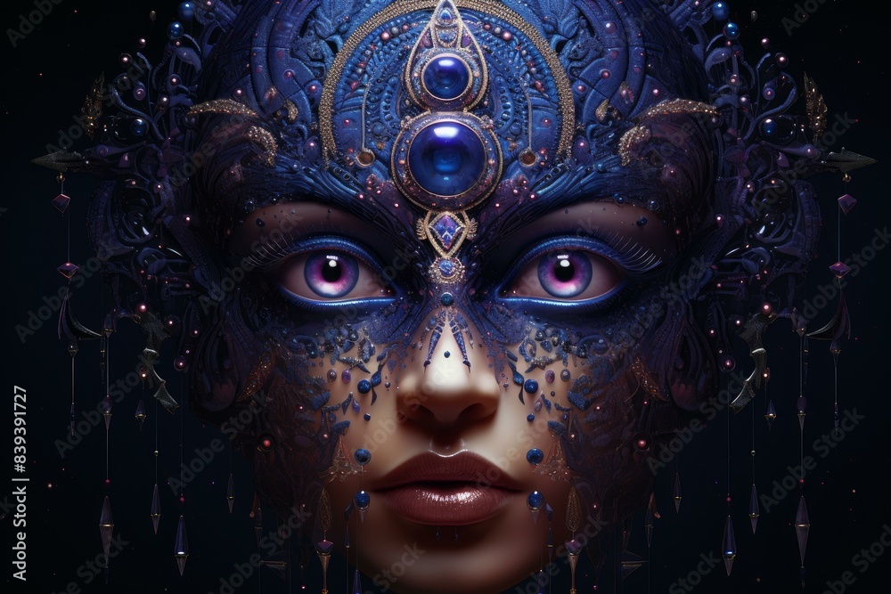 Transcendent Third vision eye. Power human mind. Generate Ai Transcendent Third vision eye. Power human mind. Generate Ai
