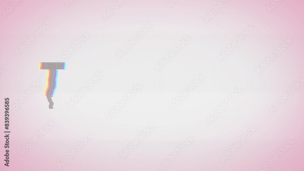 I Love You Background With Twitch Effets/ Animation of a background with I love you message and twitch texture for valentine's day holidays