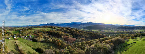 Vallée bigorre en fin de journée photo