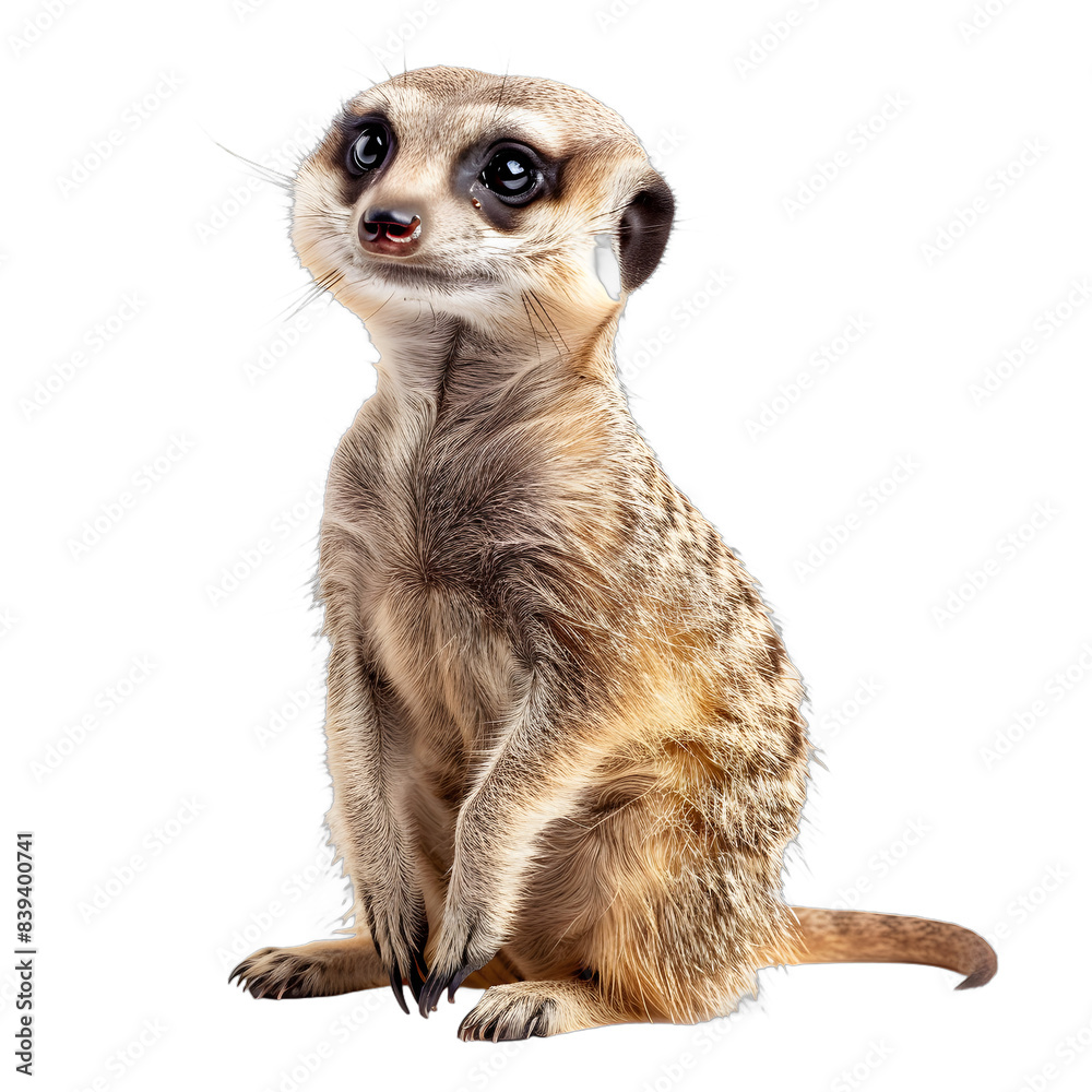[Transparent Background PNG]meerkat sitting up