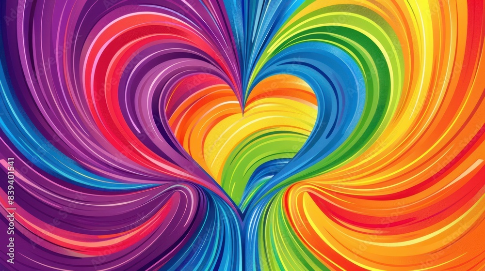 Rainbow Heart with Majestic Angel Wings Rainbow Heart with Majestic Angel Wings