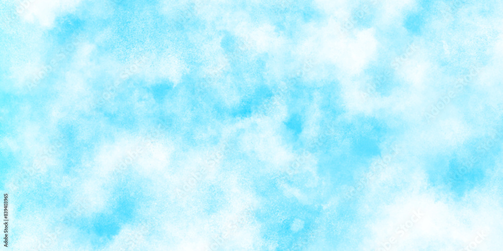 Brush-painted blurred and grainy paint aquarelle Abstract light sky blue grunge texture, blurred and grainy Blue powder explosion on white background, Classic brush painted Blue sky. Brush-painted blurred and grainy paint aquarelle Abstract light sky blue grunge texture, blurred and grainy Blue powder explosion on white background, Classic brush painted Blue sky.